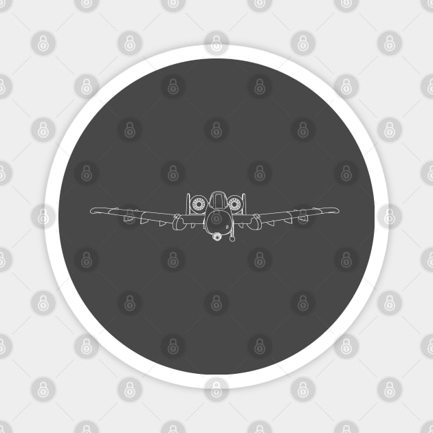 A-10 Warthog Thunderbolt II aircraft Magnet by Arassa Army